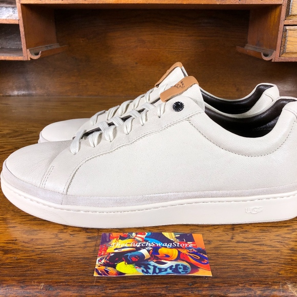 UGG Cali Low Top Mens Shoe White Size 11 - Picture 4 of 6